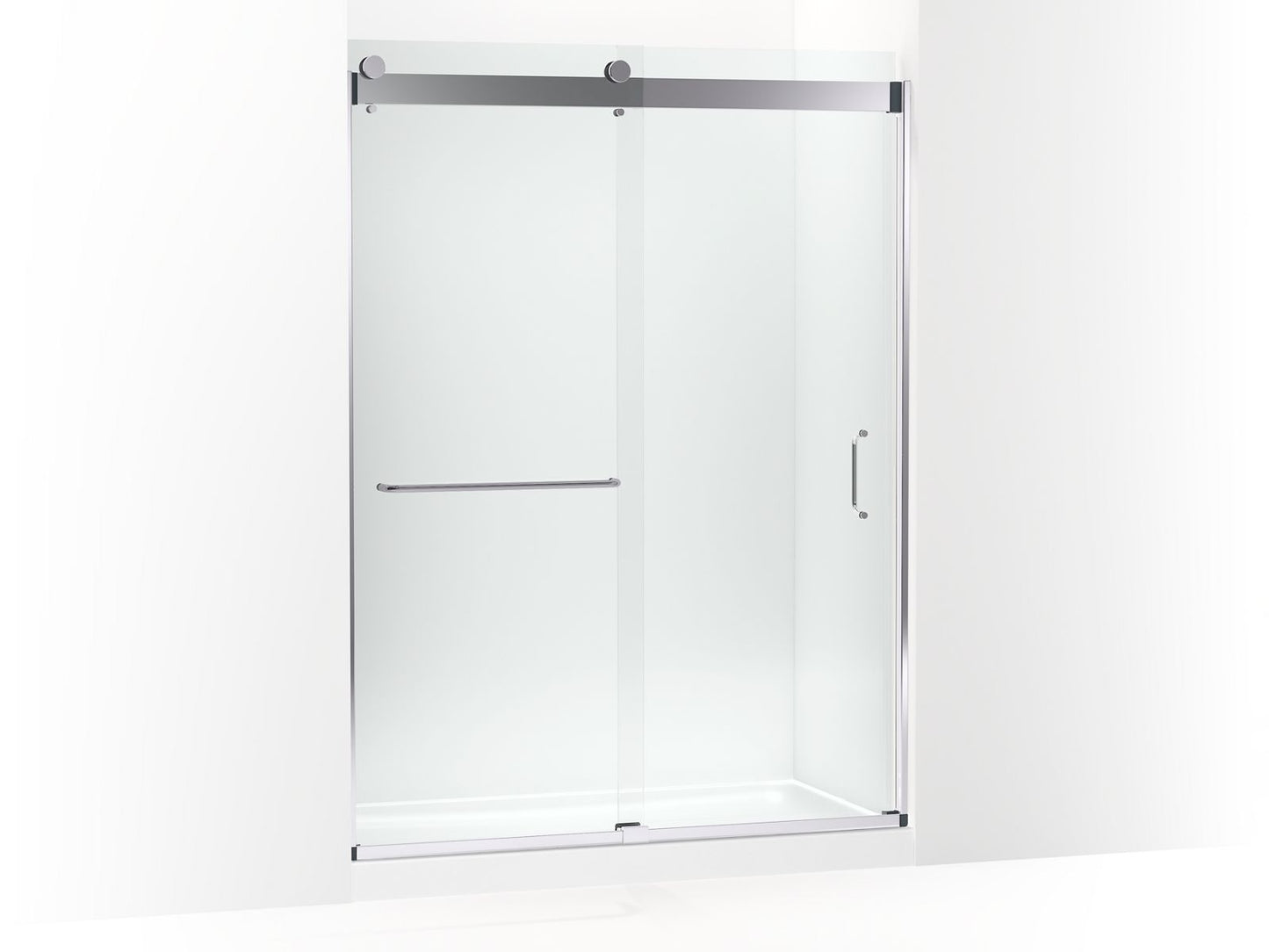 KOHLER K-CA33781-10L Stoneridge 80-5/16" H frameless sliding shower door with 3/8" -thick Crystal Clear glass