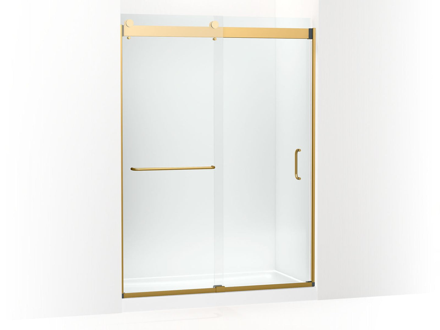 KOHLER K-CA33781-10L Stoneridge 80-5/16" H frameless sliding shower door with 3/8" -thick Crystal Clear glass