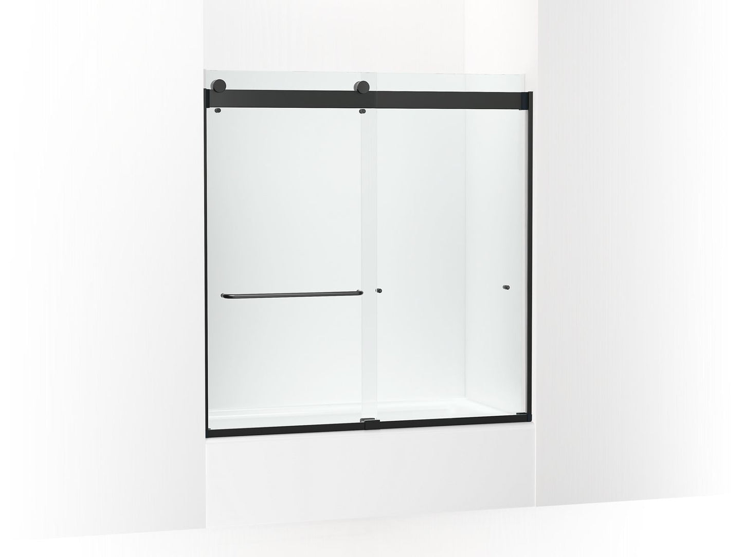 KOHLER K-CA33782-10L Stoneridge 61-7/16" H frameless sliding bath door with 3/8" -thick Crystal Clear glass