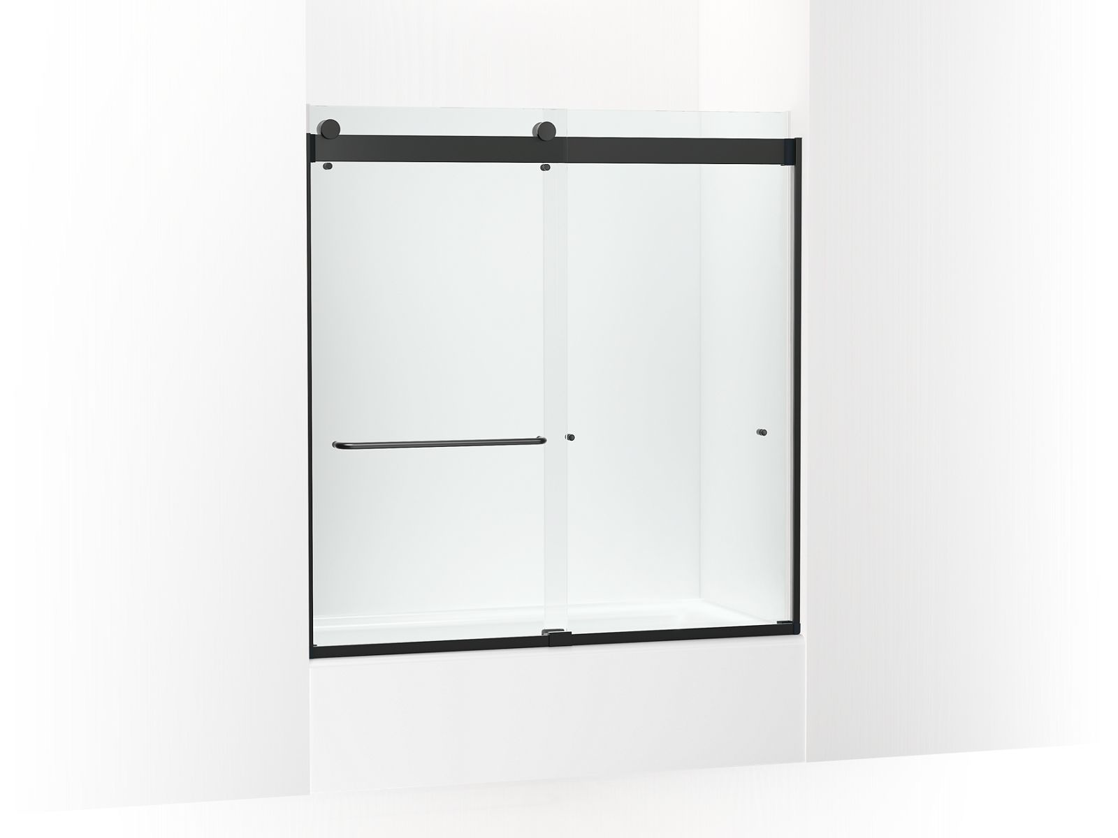 KOHLER K-CA33782-10L Stoneridge 61-7/16" H frameless sliding bath door with 3/8" -thick Crystal Clear glass