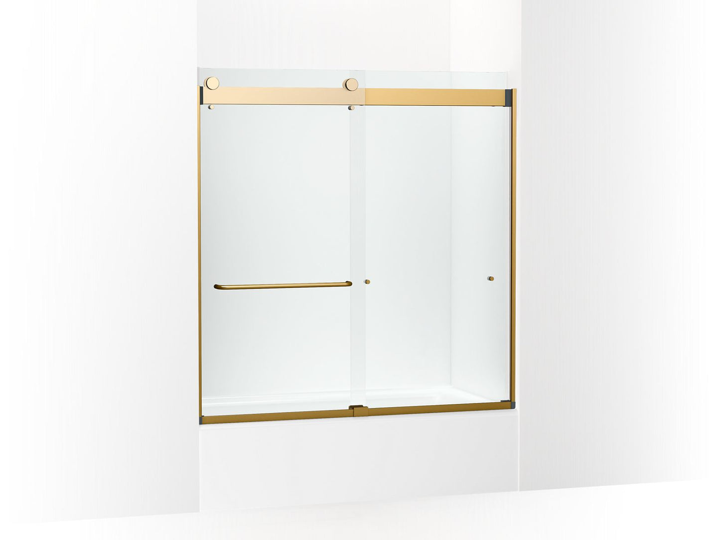 KOHLER K-CA33782-10L Stoneridge 61-7/16" H frameless sliding bath door with 3/8" -thick Crystal Clear glass
