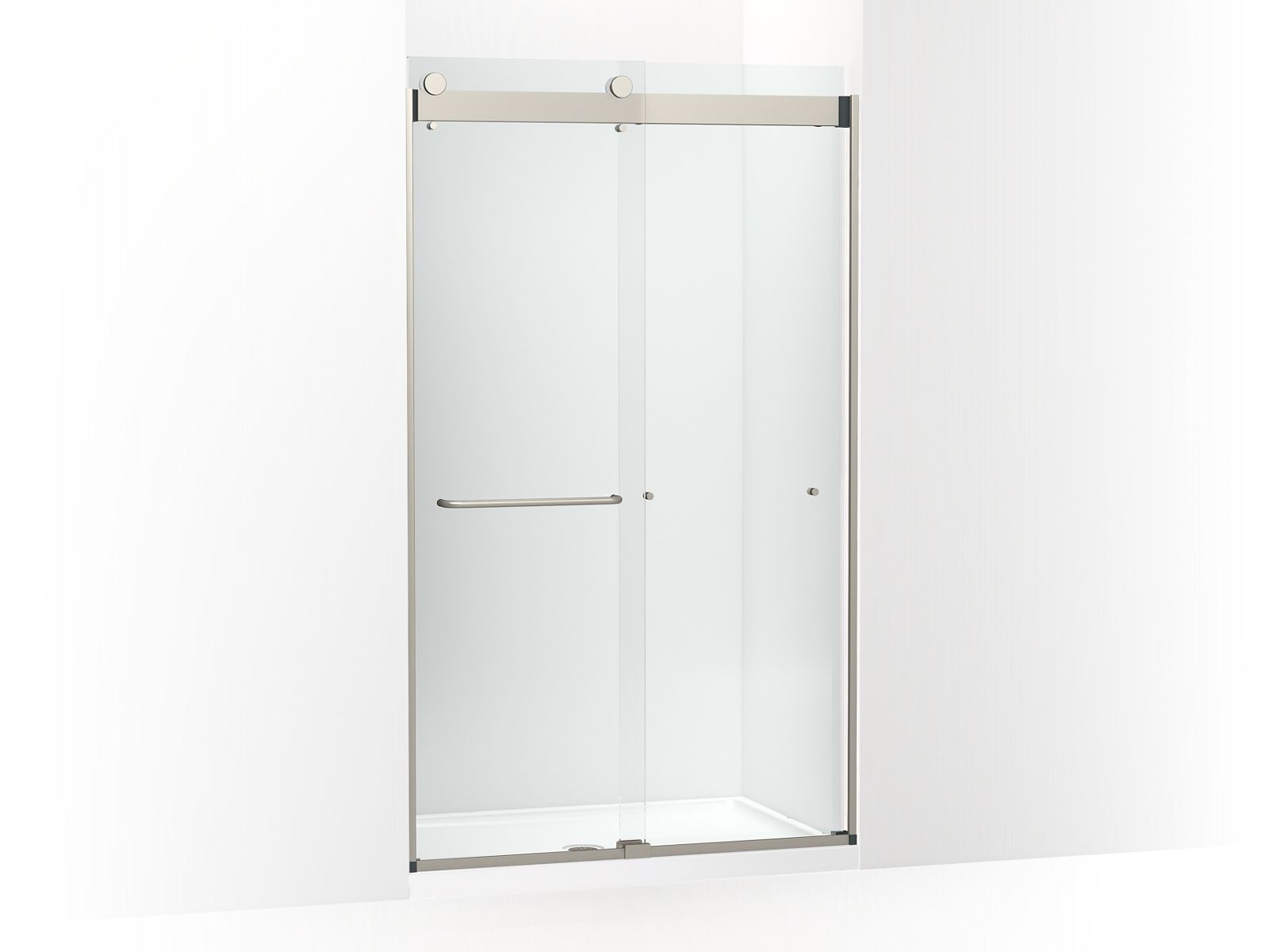 KOHLER K-CA33783-10L Stoneridge 80-5/16" H frameless sliding shower door with 3/8" -thick Crystal Clear glass