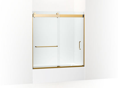 KOHLER K-CA33786-10L Stoneridge 61-7/16" H frameless sliding bath door with 3/8" -thick Crystal Clear glass