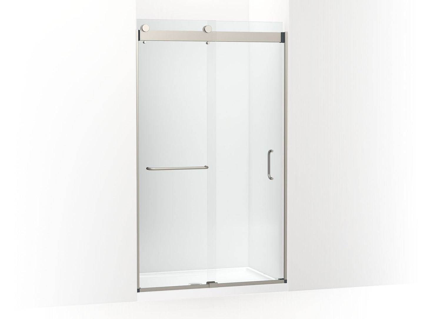 KOHLER K-CA33787-10L Stoneridge 80-5/16" H frameless sliding shower door with 3/8" -thick Crystal Clear glass