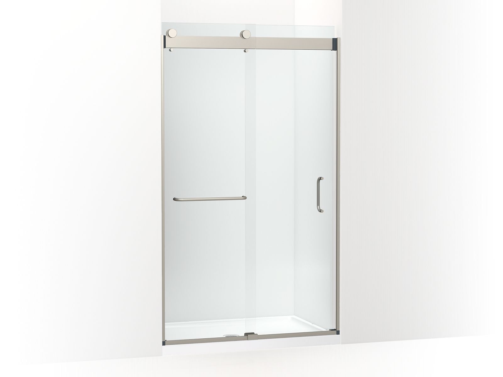 KOHLER K-CA33787-10L Stoneridge 80-5/16" H frameless sliding shower door with 3/8" -thick Crystal Clear glass