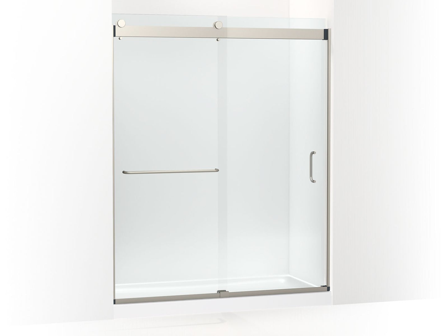 KOHLER K-CA33788-10L Stoneridge 80-5/16" H frameless sliding shower door with 3/8" -thick Crystal Clear glass