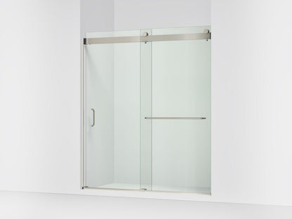 KOHLER K-CA33789-10L Stoneridge 66"-72" W x 80-1/4" H Bypass Shower Door with 3/8"-thick Crystal Clear Glass, Anodized Brushe
