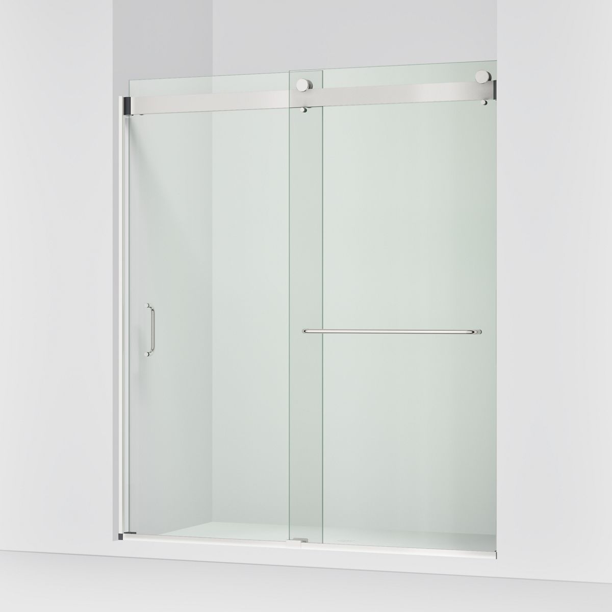 KOHLER K-CA33789-10L Stoneridge 66"-72" W x 80-1/4" H Bypass Shower Door with 3/8"-thick Crystal Clear Glass, Bright Polished