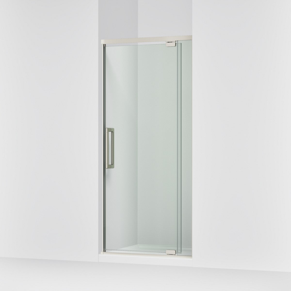 KOHLER K-CA37593-8L Statement 76" H pivot shower door with 5/16"-thick glass, anodized brushed nickel - view 4