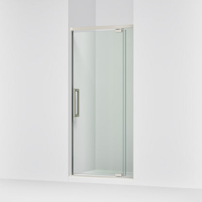 KOHLER K-CA37593-8L Statement 76" H pivot shower door with 5/16"-thick glass, anodized brushed nickel - view 4