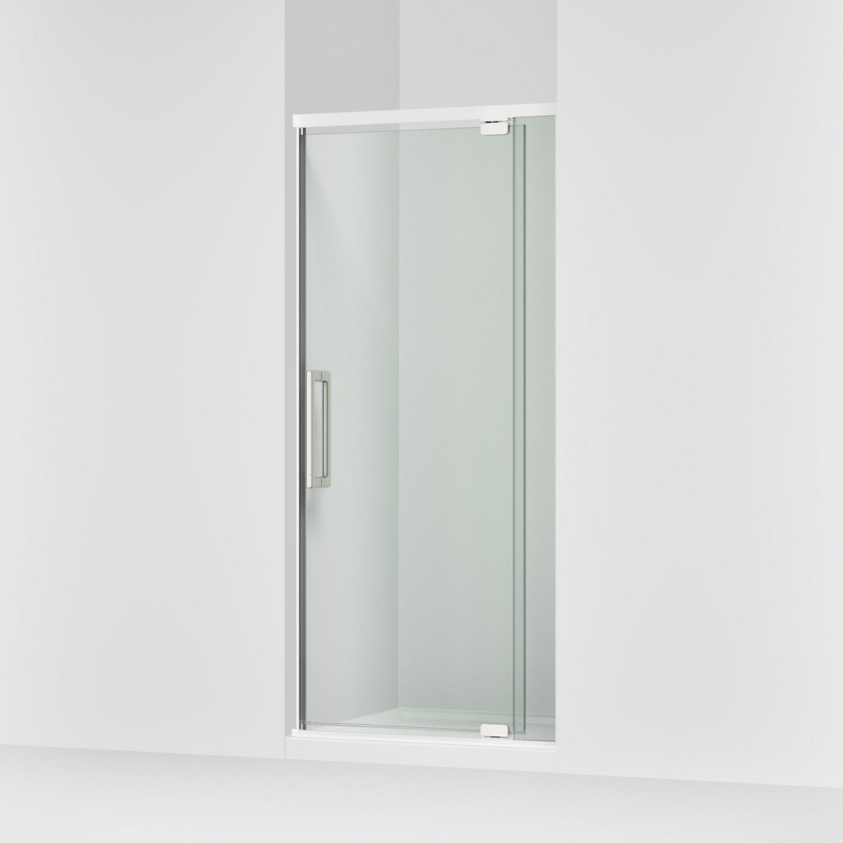 KOHLER K-CA37593-8L Statement 76" H pivot shower door with 5/16"-thick glass, bright polished silver - view 4