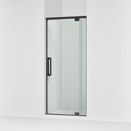 KOHLER K-CA37593-8L Statement 76" H pivot shower door with 5/16"-thick glass, matte black - view 4