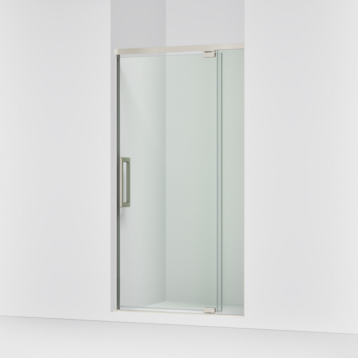 KOHLER K-CA37594-8L Statement 76" H pivot shower door with 5/16"-thick glass, anodized brushed nickel - view 4