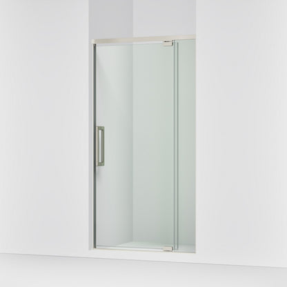 KOHLER K-CA37594-8L Statement 76" H pivot shower door with 5/16"-thick glass, anodized brushed nickel - view 4