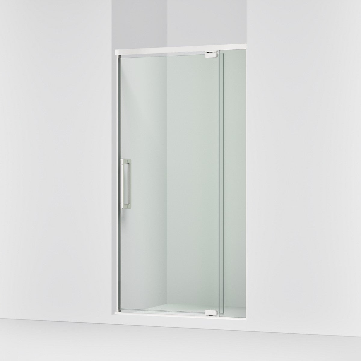 KOHLER K-CA37594-8L Statement 76" H pivot shower door with 5/16"-thick glass, bright polished silver - view 4