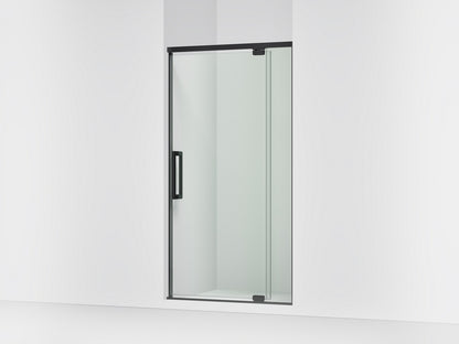 KOHLER K-CA37594-8L Statement 76" H pivot shower door with 5/16"-thick glass, matte black