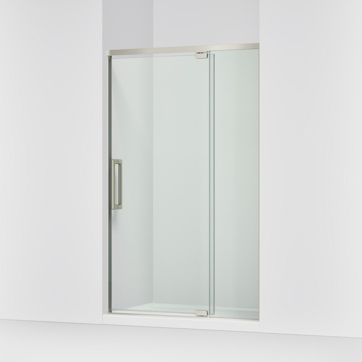 KOHLER K-CA37595-8L Statement 76" H pivot shower door with 5/16"-thick glass, anodized brushed nickel - view 4