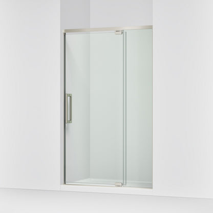 KOHLER K-CA37595-8L Statement 76" H pivot shower door with 5/16"-thick glass, anodized brushed nickel - view 4
