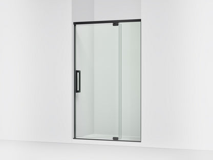 KOHLER K-CA37595-8L Statement 76" H pivot shower door with 5/16"-thick glass, matte black