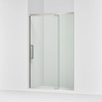 KOHLER K-CA37596-8L Statement 76" H pivot shower door with 5/16"-thick glass, anodized brushed nickel - view 4