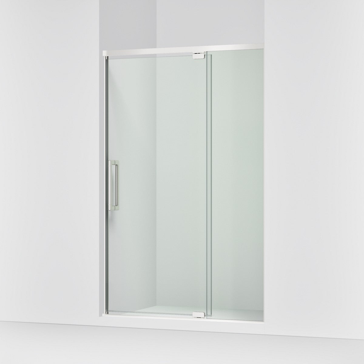KOHLER K-CA37596-8L Statement 76" H pivot shower door with 5/16"-thick glass, bright polished silver - view 4