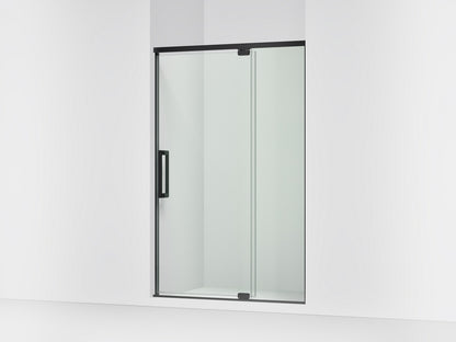 KOHLER K-CA37596-8L Statement 76" H pivot shower door with 5/16"-thick glass, matte black