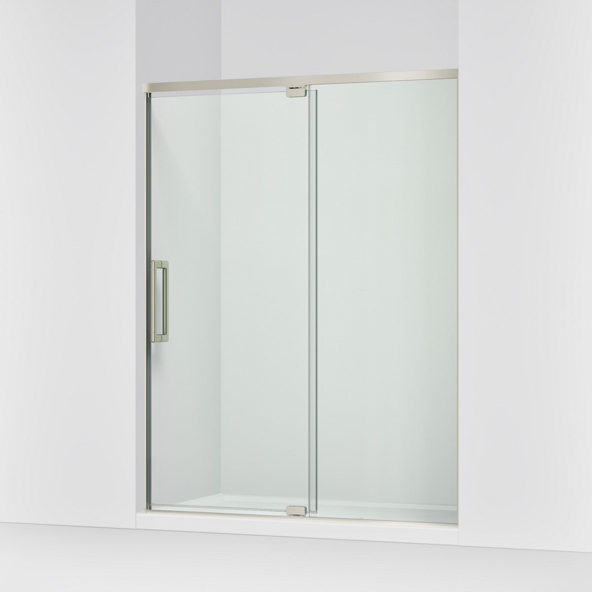 KOHLER K-CA37597-8L Statement 76" H pivot shower door with 5/16"-thick glass, anodized brushed nickel - view 4
