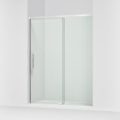 KOHLER K-CA37597-8L Statement 76" H pivot shower door with 5/16"-thick glass, bright polished silver - view 4