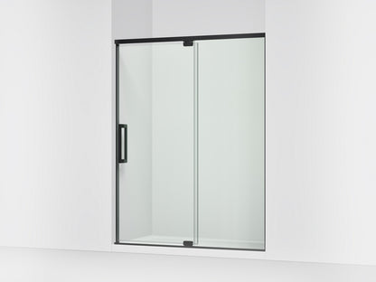 KOHLER K-CA37597-8L Statement 76" H pivot shower door with 5/16"-thick glass, matte black