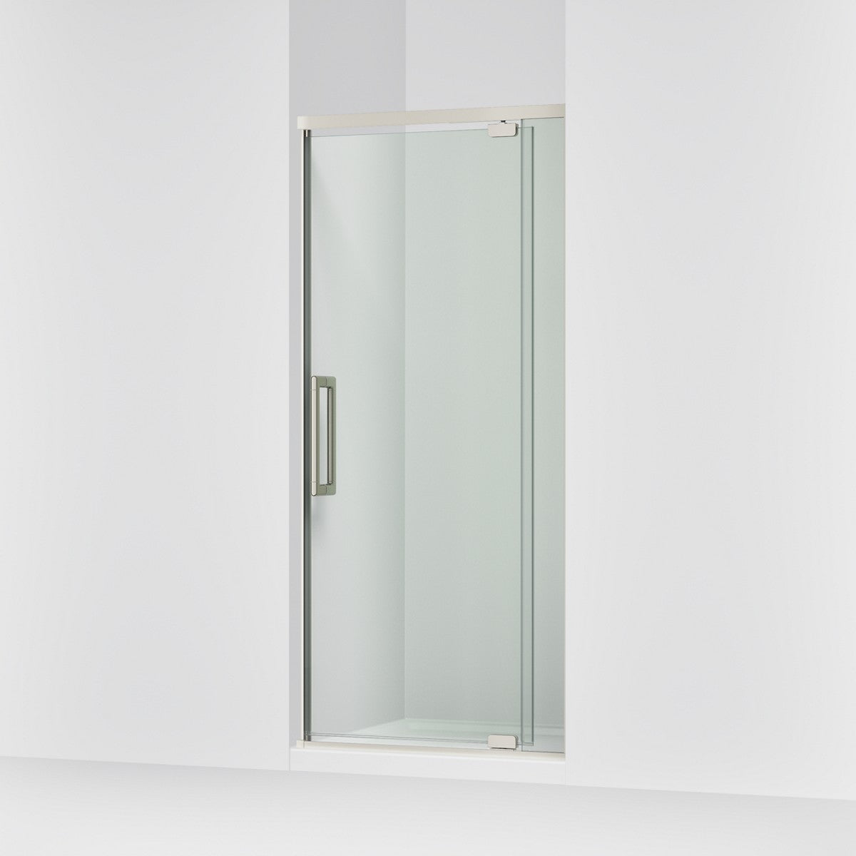 KOHLER K-CA37598-8L Statement 76" H pivot shower door with 5/16"-thick glass, anodized brushed nickel - view 4