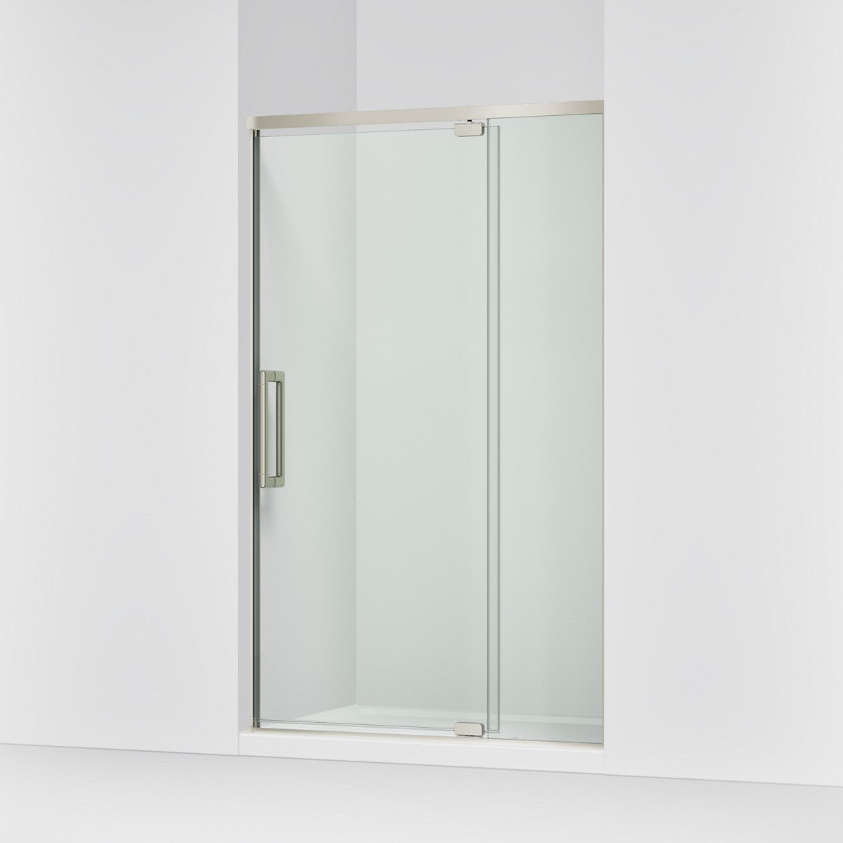 KOHLER K-CA37599-8L Statement 76" H pivot shower door with 5/16"-thick glass, anodized brushed nickel - view 4