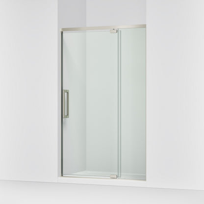 KOHLER K-CA37599-8L Statement 76" H pivot shower door with 5/16"-thick glass, anodized brushed nickel - view 4