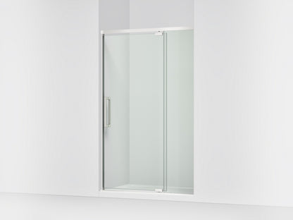KOHLER K-CA37599-8L Statement 76" H pivot shower door with 5/16"-thick glass, bright polished silver