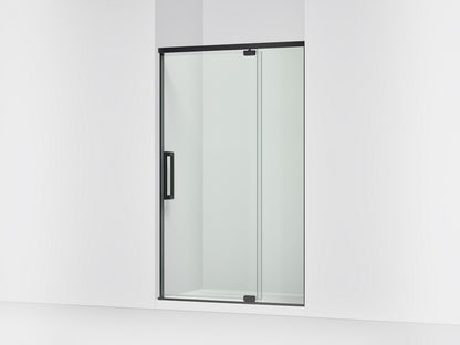 KOHLER K-CA37599-8L Statement 76" H pivot shower door with 5/16"-thick glass, matte black
