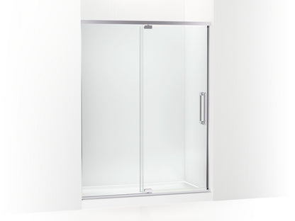 KOHLER K-CA37600-8L Statement 76" H pivot shower door with 5/16"-thick glass, bright polished silver