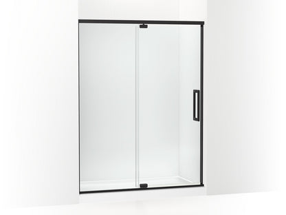 KOHLER K-CA37600-8L Statement 76" H pivot shower door with 5/16"-thick glass, matte black