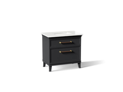 KOHLER K-CM33559-BD1 Harken 36" bathroom vanity cabinet with sink and quartz top
