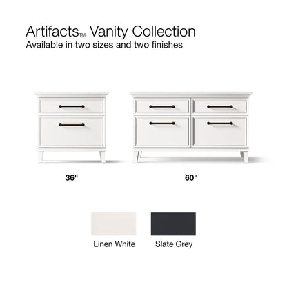 KOHLER K-CM33560-BD1 Harken 60" bathroom vanity cabinet with sinks and quartz top