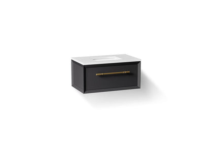KOHLER K-CM33562-BD1 Enivo 36" wall-hung bathroom vanity cabinet with sink and quartz top
