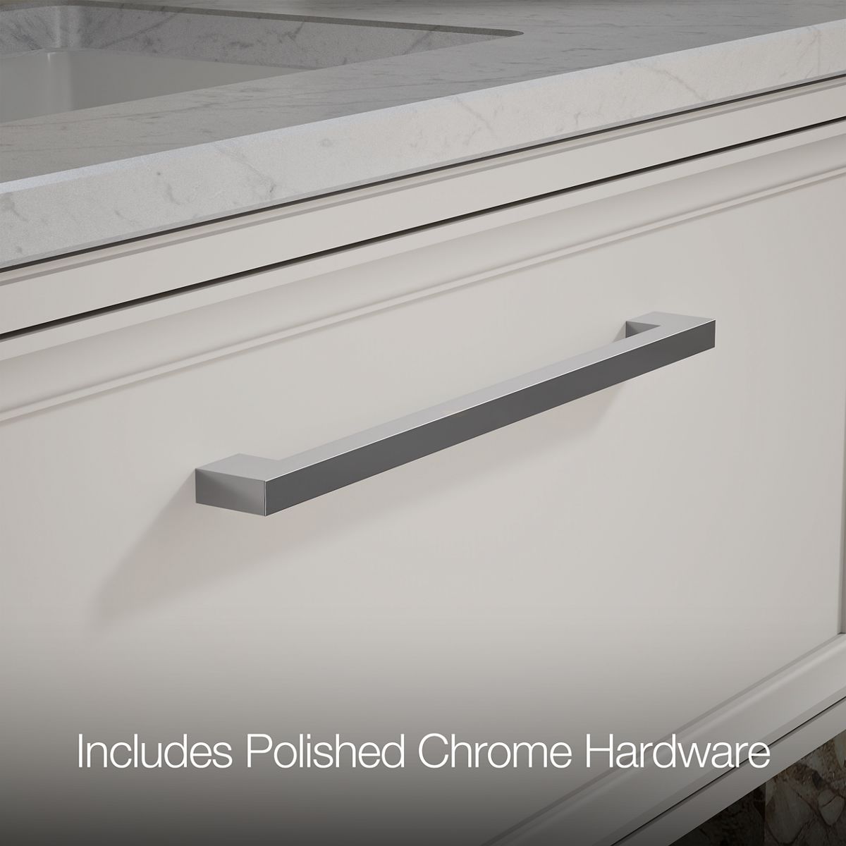 KOHLER K-CM33566-BD22 Lodern 36" Wall-hung Bathroom Vanity Cabinet with Sink and Quartz Top, Linen White - Detail image of a 