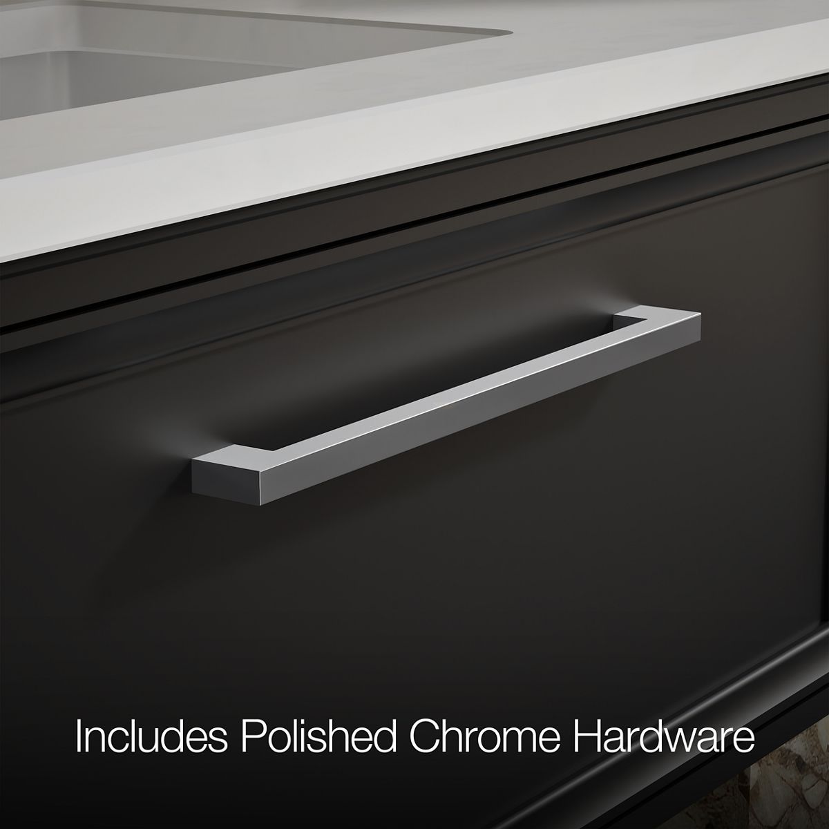 KOHLER K-CM33566-BD22 Lodern 36" Wall-hung Bathroom Vanity Cabinet with Sink and Quartz Top, Slate Grey - Detail image of a p