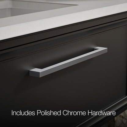 KOHLER K-CM33566-BD22 Lodern 36" Wall-hung Bathroom Vanity Cabinet with Sink and Quartz Top, Slate Grey - Detail image of a p