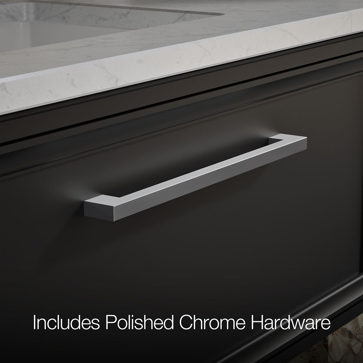 KOHLER K-CM33566-BD22 Lodern 36" Wall-hung Bathroom Vanity Cabinet with Sink and Quartz Top, Slate Grey - Detail image of a p