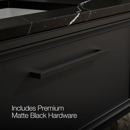 KOHLER K-CM33566-BD22 Lodern 36" Wall-hung Bathroom Vanity Cabinet with Sink and Quartz Top, Slate Grey - Detail image of a p