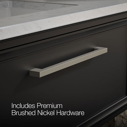 KOHLER K-CM33566-BD22 Lodern 36" Wall-hung Bathroom Vanity Cabinet with Sink and Quartz Top, Slate Grey - Detail image of a p