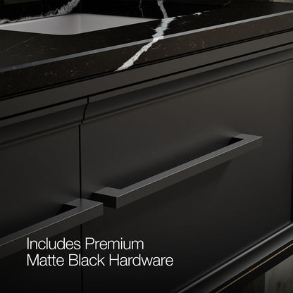KOHLER K-CM33567-BD23 Lodern 60" Wall-hung Bathroom Vanity Cabinet with Sinks and Quartz Top, Slate Grey - Detail image of a 