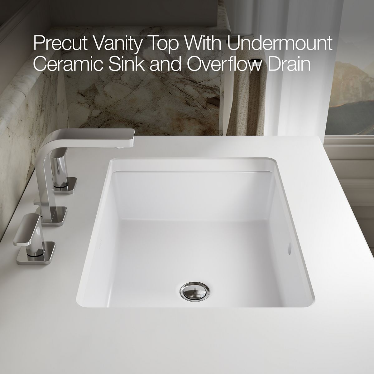 angled view, not straight-on, 1-point perspective