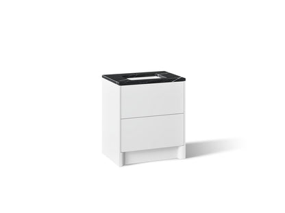 KOHLER K-CM39266-BD1 Statement 30" Bathroom Vanity Set with Sink and Quartz Top, White - 3/4 view of product