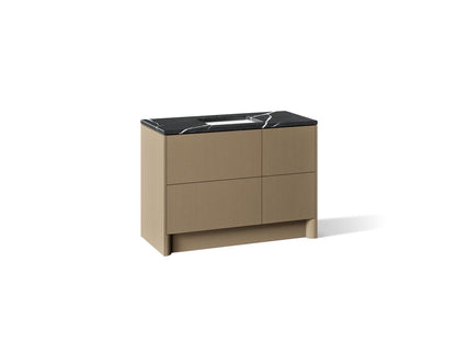 KOHLER K-CM39268-BD1 Statement 48" Bathroom Vanity Set with Sink and Quartz Top, Pale Oak - 3/4 view of product
