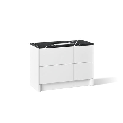 KOHLER K-CM39268-BD1 Statement 48" Bathroom Vanity Set with Sink and Quartz Top, White - 3/4 view of product